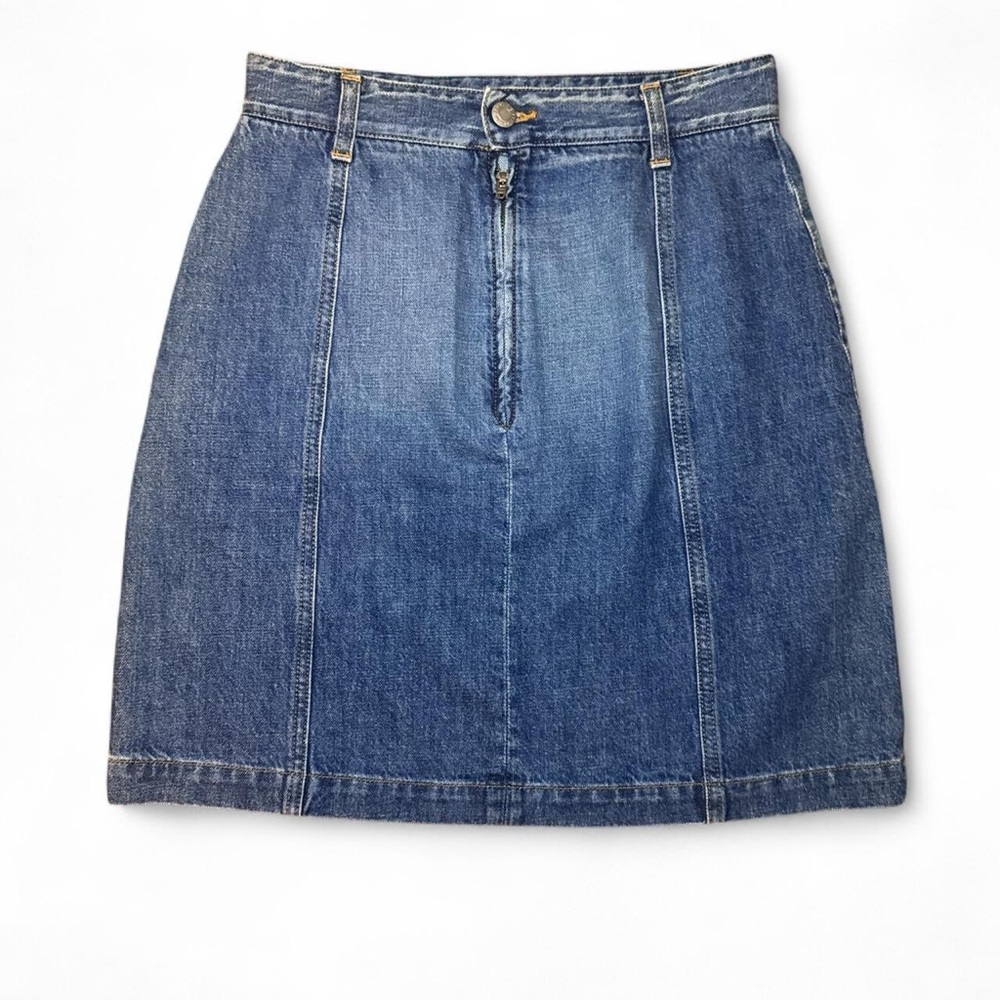 NWT CLOSED Women's Classic Medium Indigo Blue Denim Mini Skirt — Size 27 - Picture 4 of 6